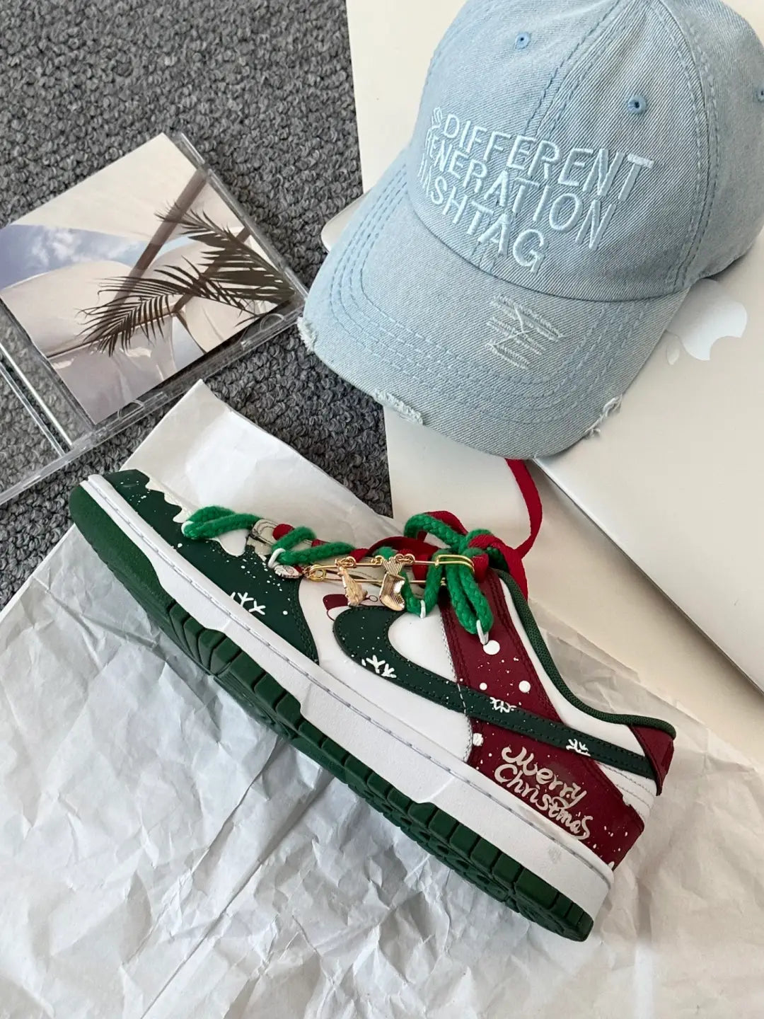 [Custom Christmas Wonder Camp] Dunk Skateboarding Shoes Unisex Low-top