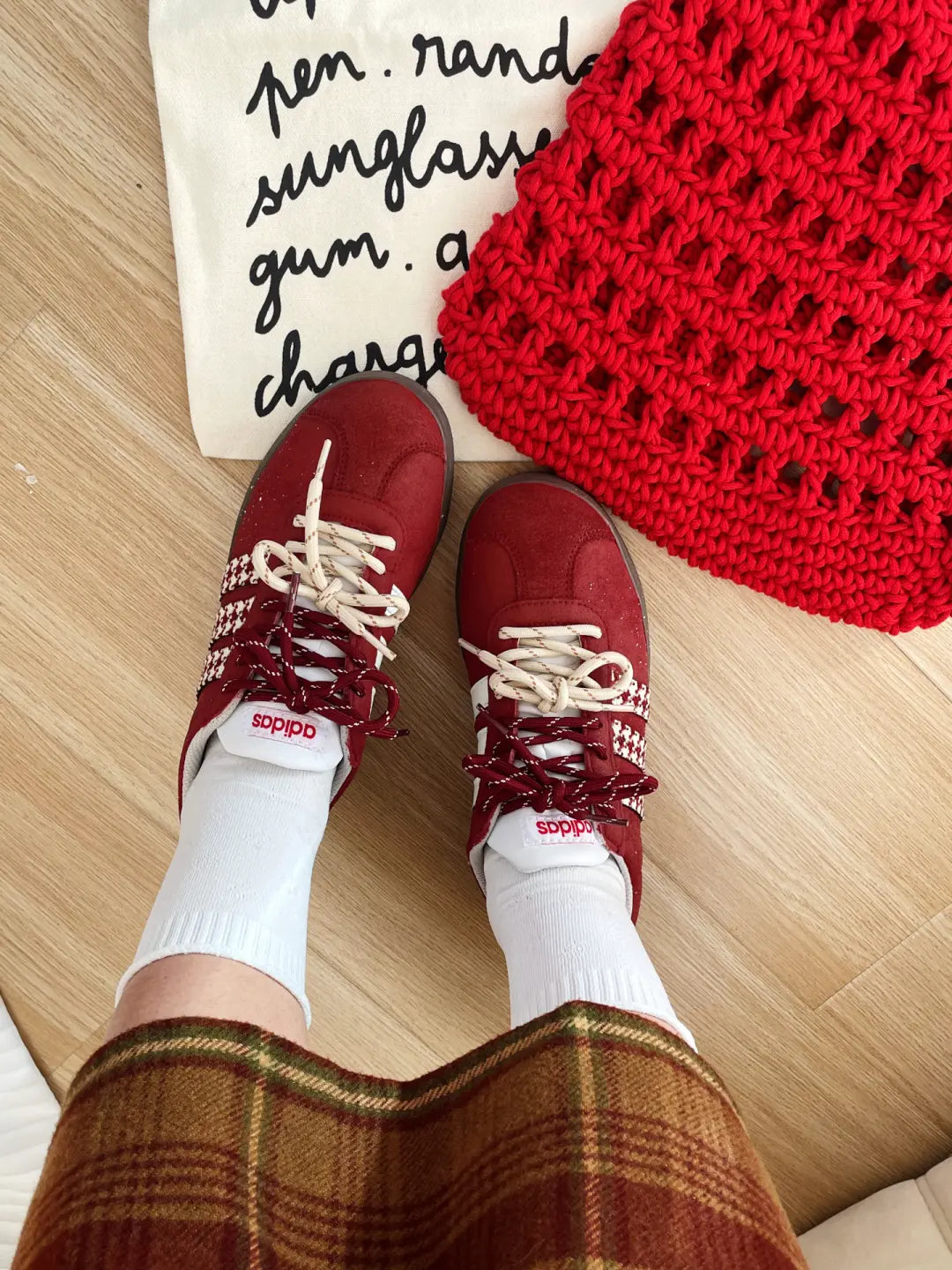 [Custom Houndstooth] VL COURT 2.0 Low Top Skate Shoes Unisex Christmas Collection