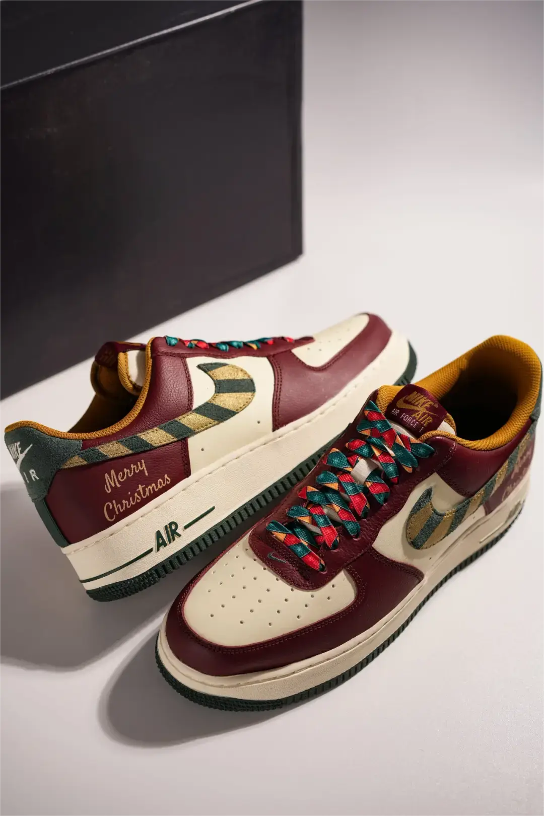 [Customized Gilded Starry Night] Air Force 1 Low-top Shoes Unisex Christmas Collection
