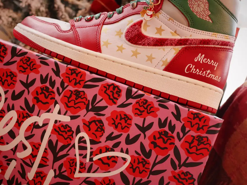 [Custom Christmas Star] Air Jordan 1 High Top Unisex Skateboarding Shoes