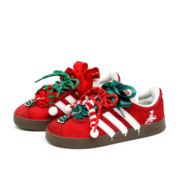[Custom Velvet frosting] VL COURT 2.0 Low Top Skate Shoes Unisex Christmas Collection