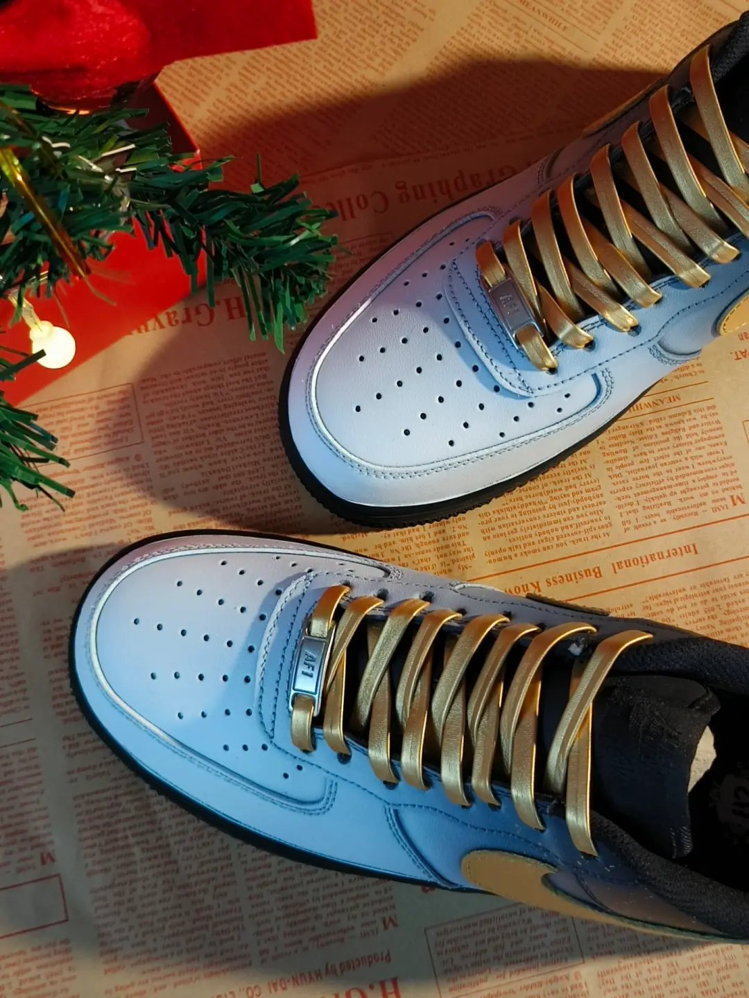 [Customized Northern Landscapes] Air Force 1 Low-top Shoes Unisex Christmas Collection