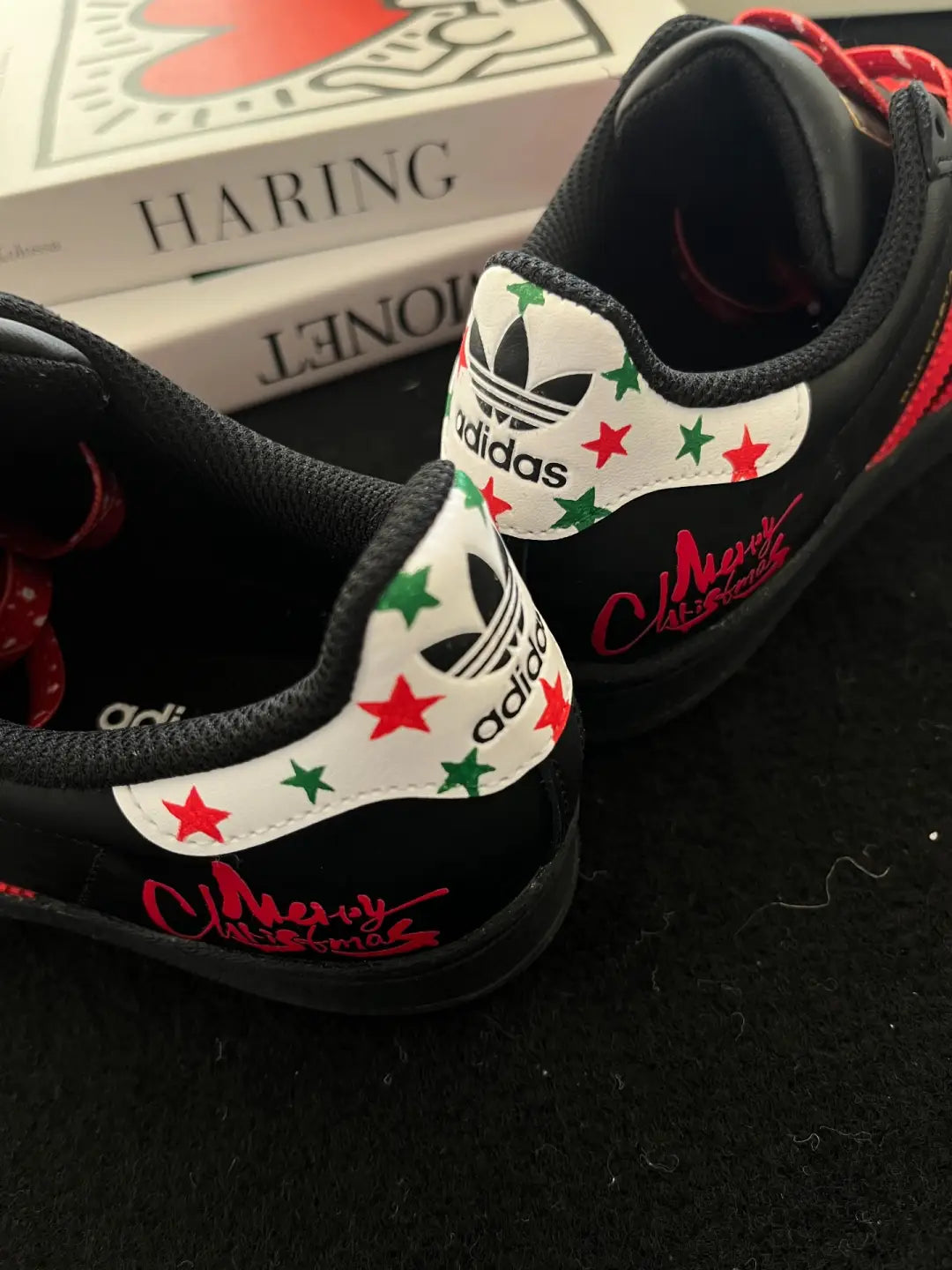 [Custom Gingerbread Stroll] originals SUPERSTAR Low Top Unisex Skate Shoes Christmas Collection