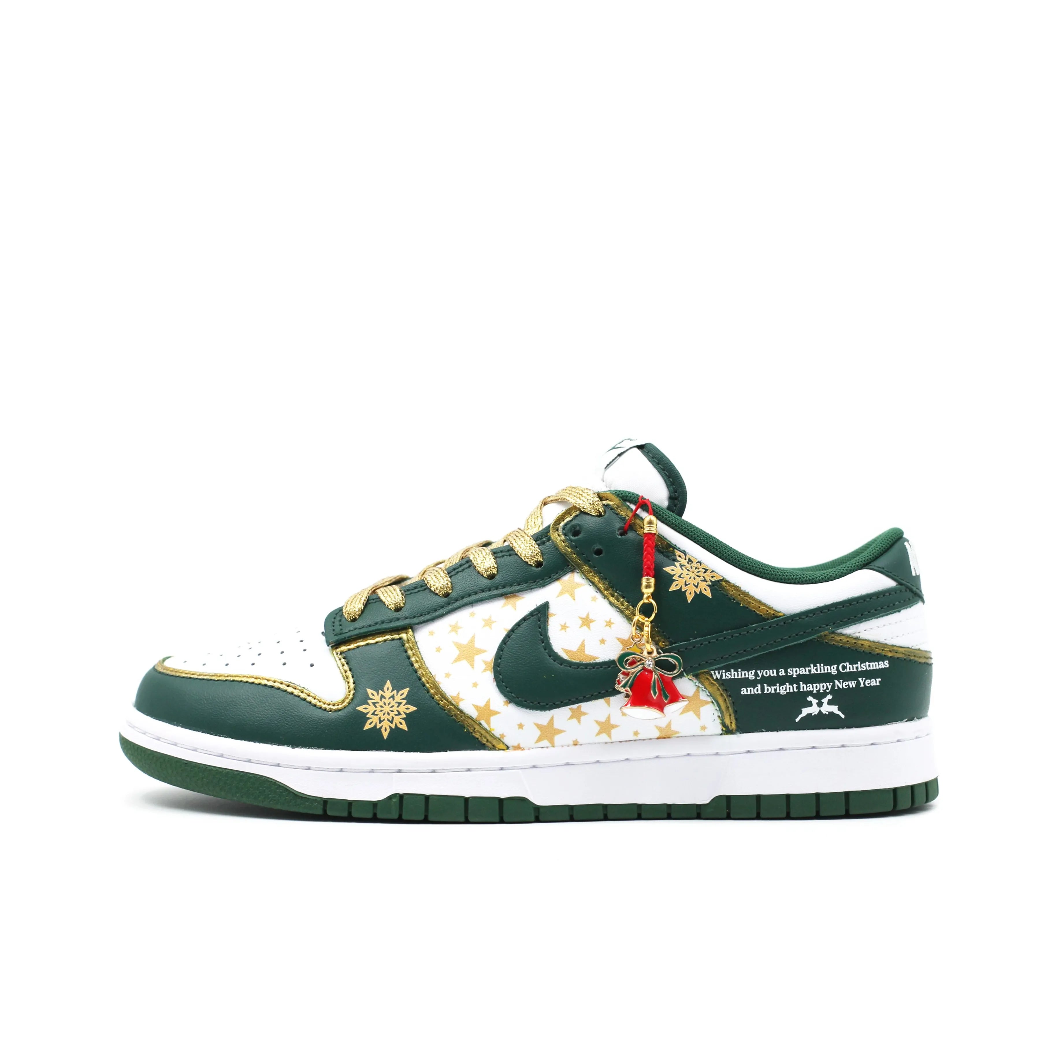 [Custom Jingle Bell Magic] Dunk Skateboarding Shoes Unisex Low-top