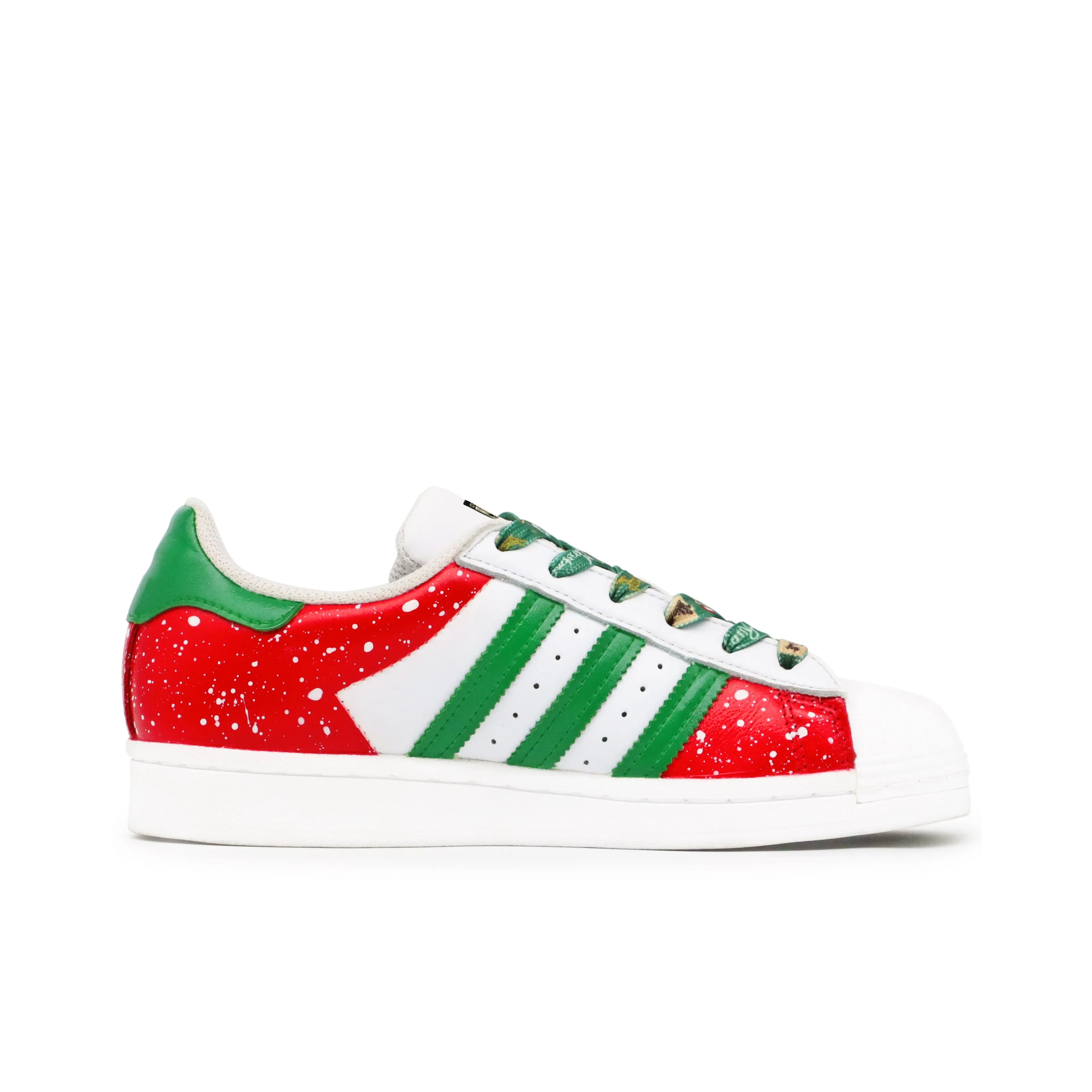 [Custom Jingle Bells] originals SUPERSTAR Low Top Unisex Skate Shoes Christmas Collection