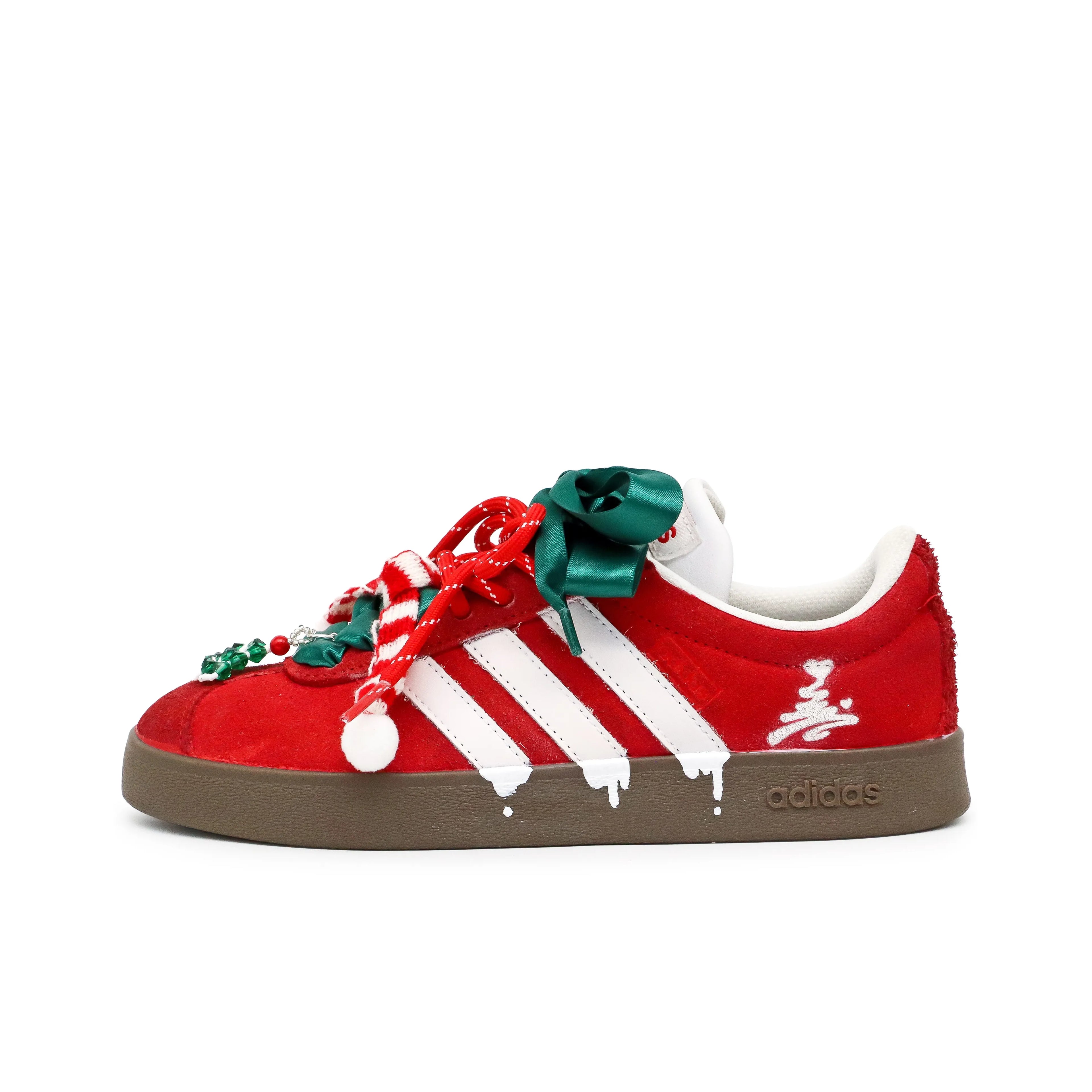 [Custom Velvet frosting] VL COURT 2.0 Low Top Skate Shoes Unisex Christmas Collection