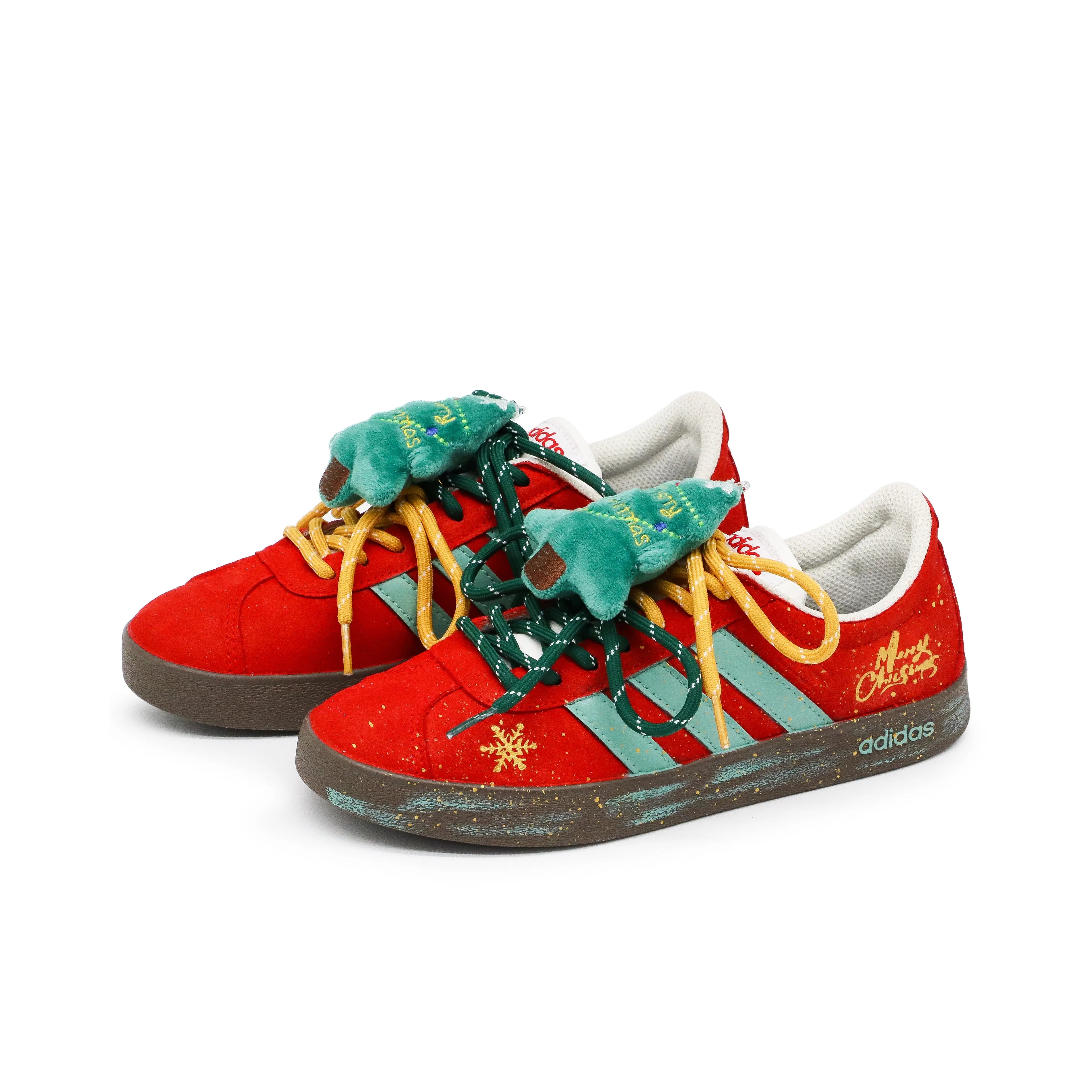 [Custom Glistening Cedar] VL COURT 2.0 Low Top Skate Shoes Unisex Christmas Collection