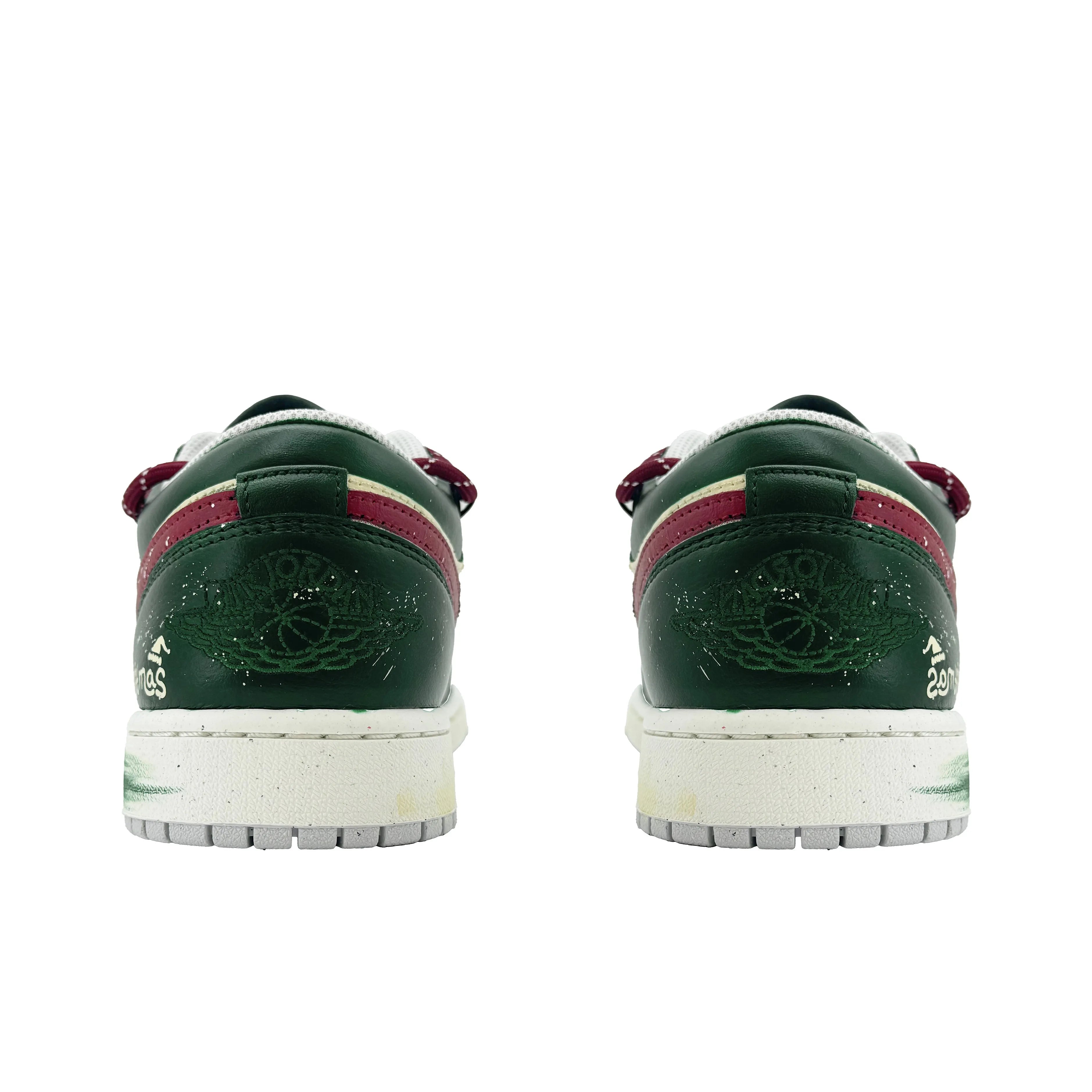[Custom Christmas Rhythm] Jordan Air Jordan 1 Low Top Unisex Skateboarding Shoes