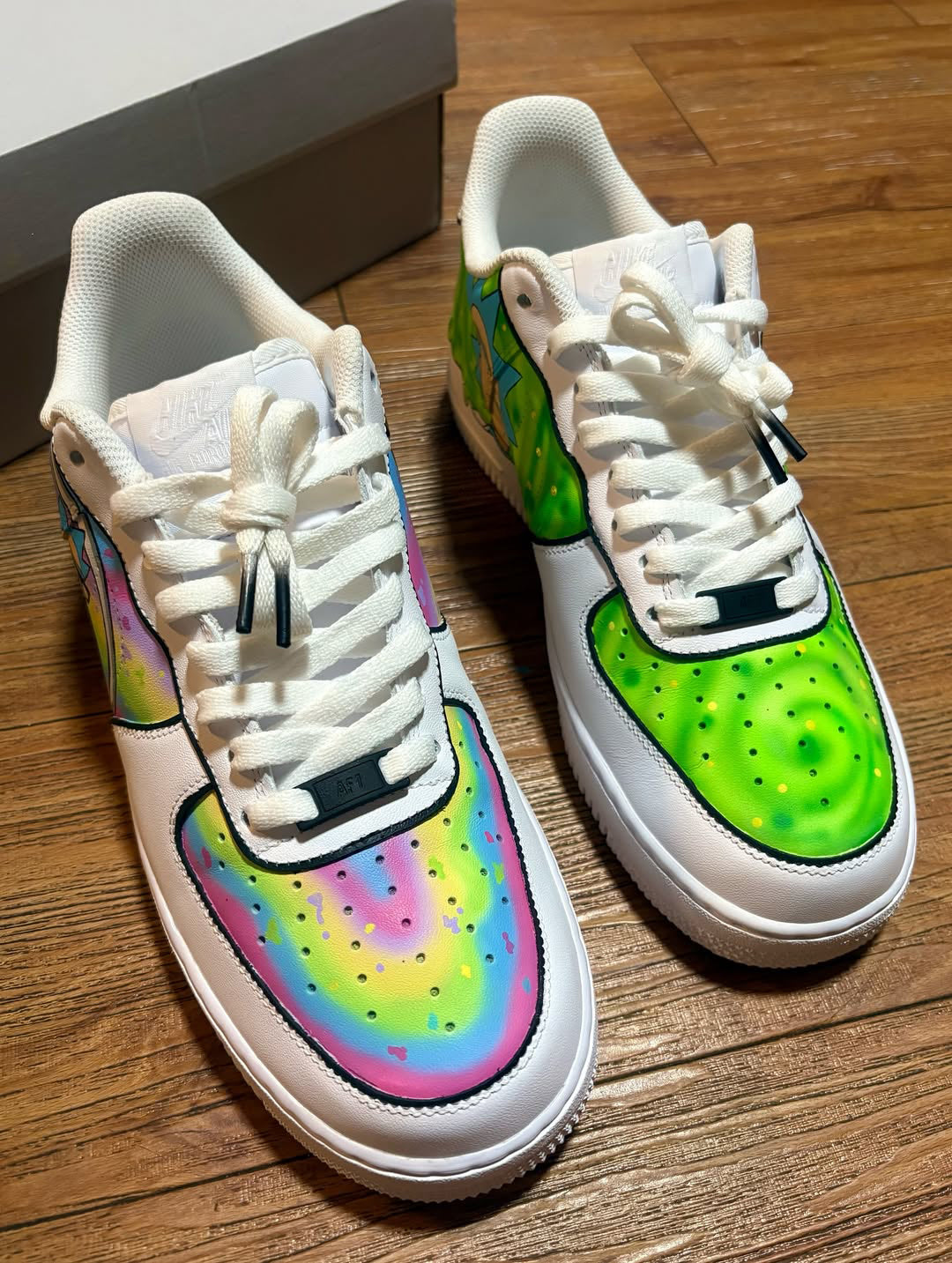 [Customized Rick & Morty] Air Force 1 Shoes Unisex Hand Painted