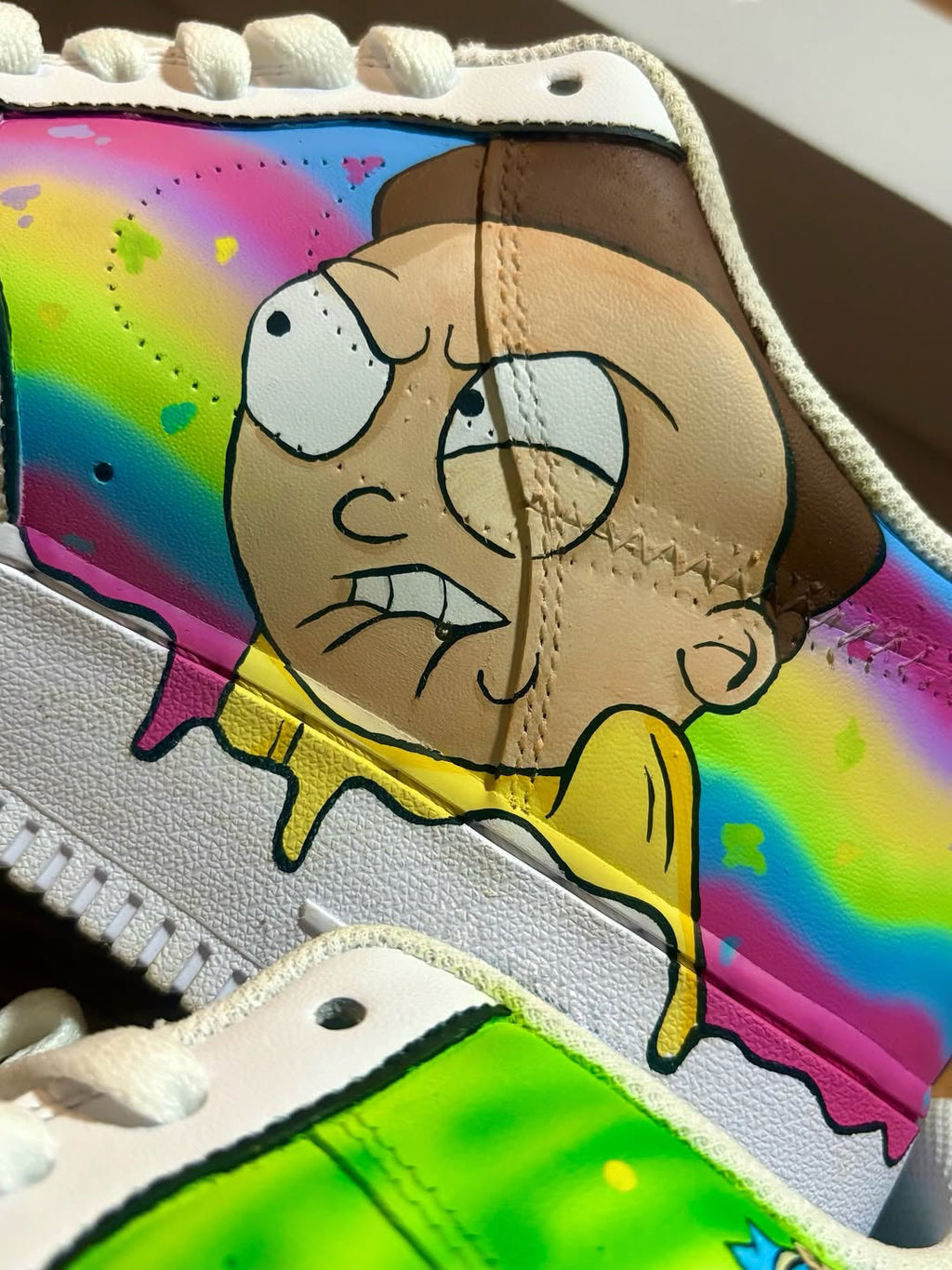 [Customized Rick & Morty] Air Force 1 Shoes Unisex Hand Painted