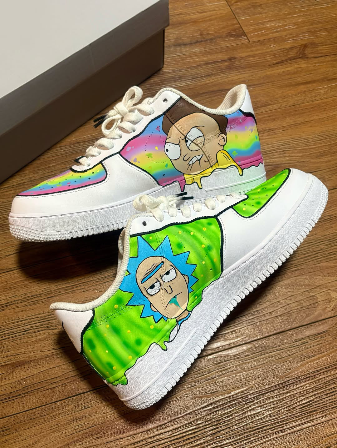 [Customized Rick & Morty] Air Force 1 Shoes Unisex Hand Painted