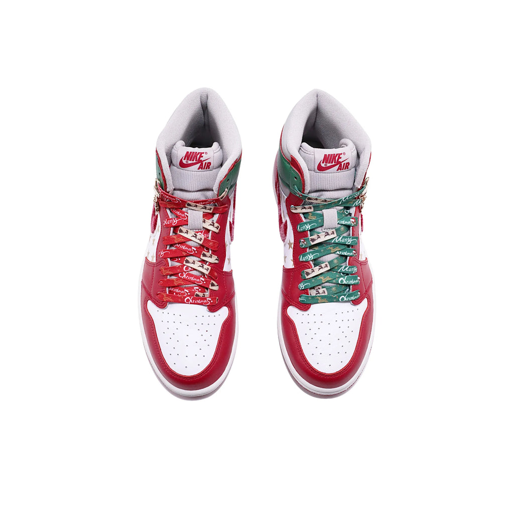 [Custom Christmas Star] Air Jordan 1 High Top Unisex Skateboarding Shoes