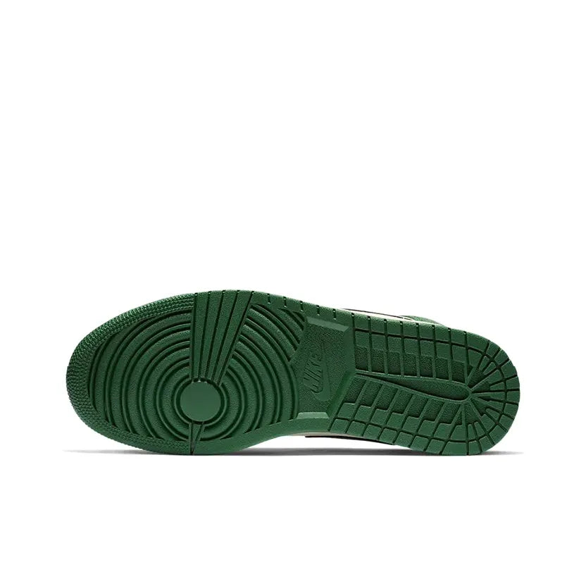 [Custom Iced Evergreenl] Air Jordan 1 Mid Top Men's Skateboarding Shoes Green
