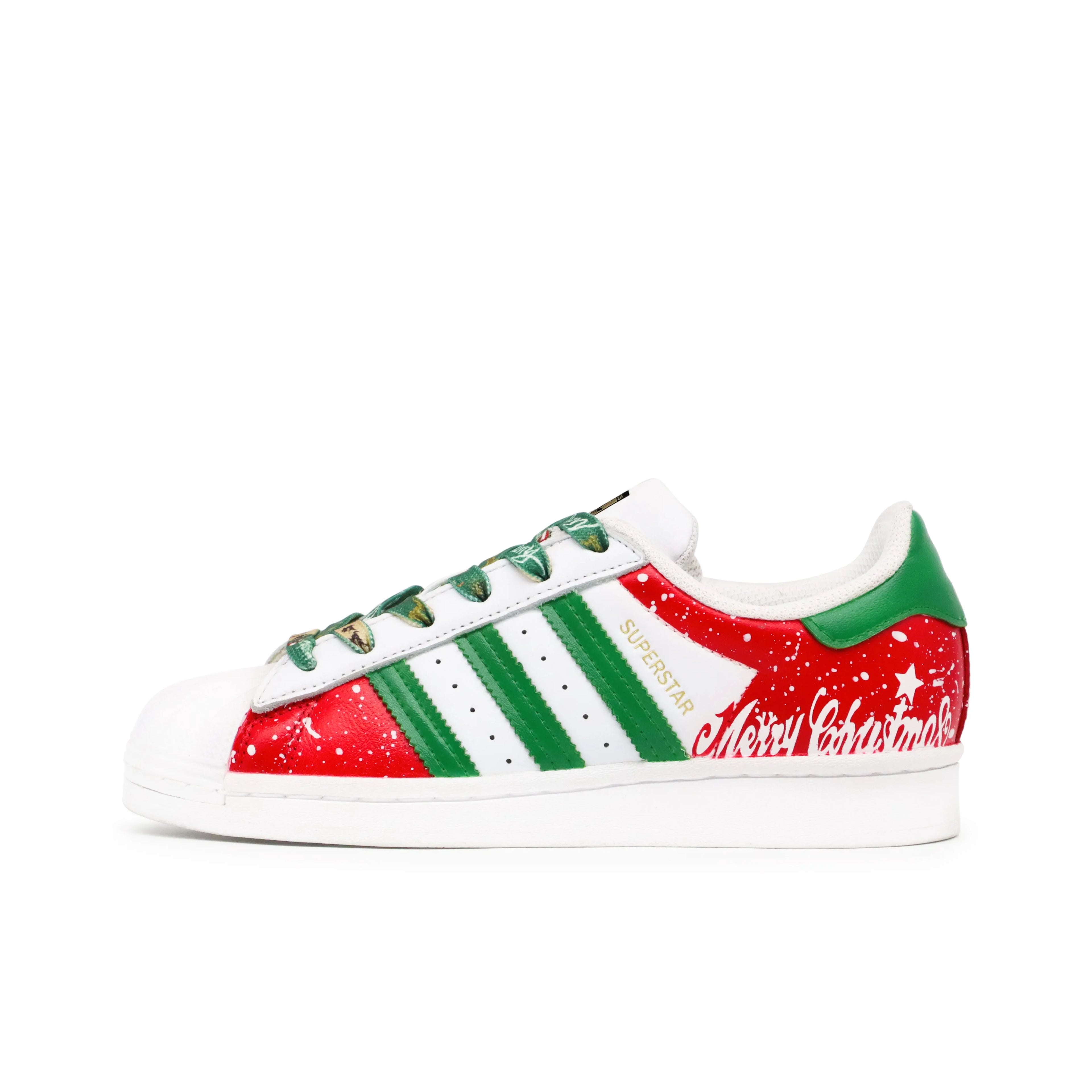 [Custom Jingle Bells] originals SUPERSTAR Low Top Unisex Skate Shoes Christmas Collection