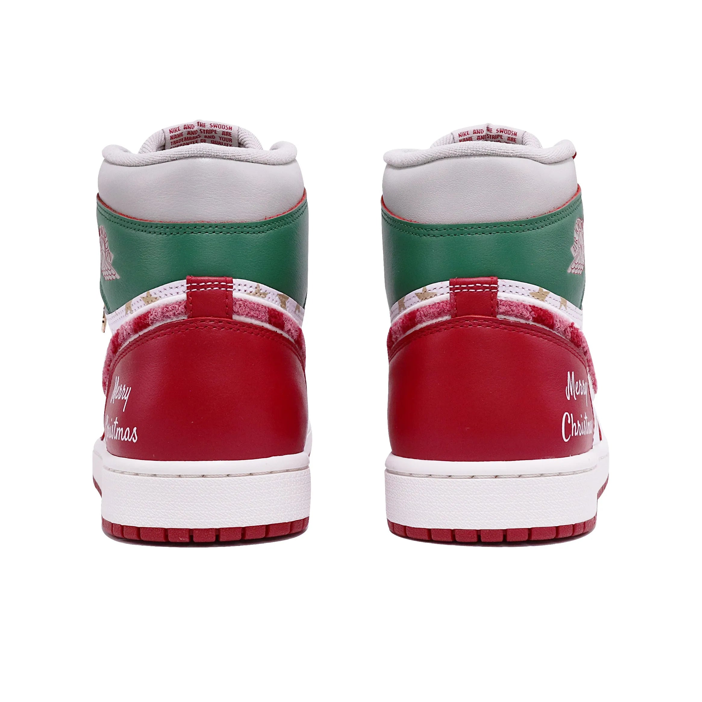 [Custom Christmas Star] Air Jordan 1 High Top Unisex Skateboarding Shoes