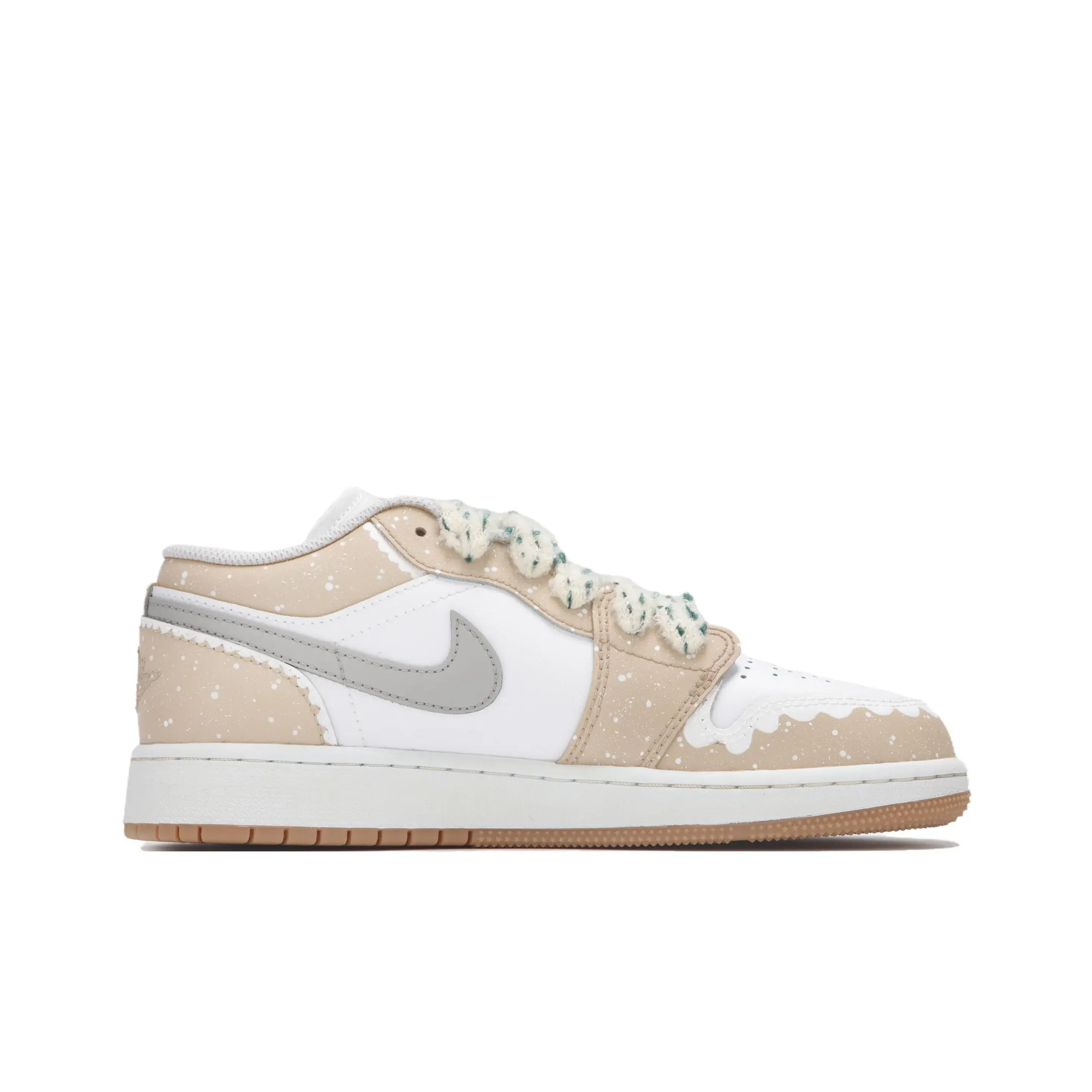 [Custom Christmas Gingerbread Man] Dunk Skateboarding Shoes Women's Low-top