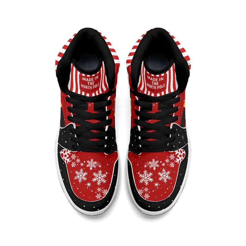 [Custom Holiday Cheer] Air Jordan 1 Mid Top Unisex Skateboarding Shoes