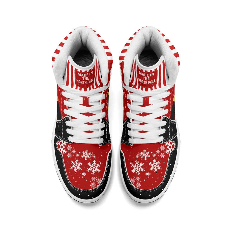 [Custom Holiday Cheer] Air Jordan 1 Mid Top Unisex Skateboarding Shoes